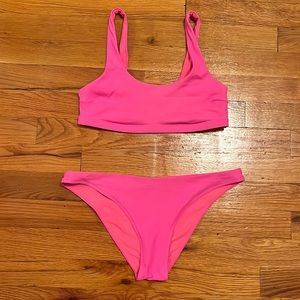 Athleta pink bikini set